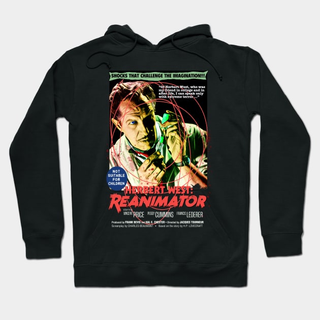 Vincent Price as Herbert West: Reanimator Hoodie by UnlovelyFrankenstein